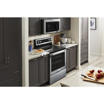 Kitchenaid KFEG504KPS 30-Inch 5 Element Electric Convection Range with PrintShield™ Finish