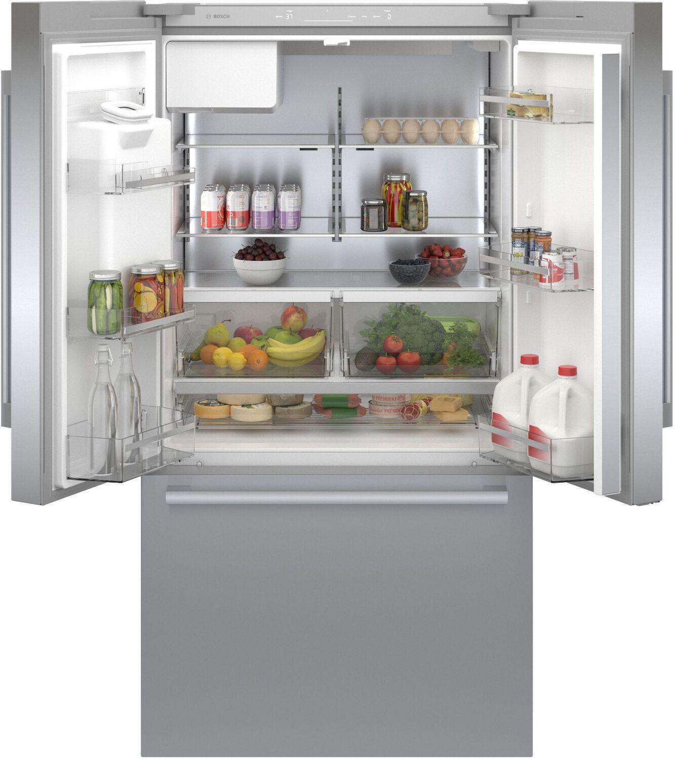 Bosch B36CD50SNS 500 Series French Door Bottom Mount Refrigerator 36" Stainless steel (with anti-fingerprint)