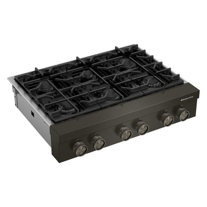 KCGK936TBE KitchenAid® 36-inch 6-Burner Gas Commercial-Style Rangetop