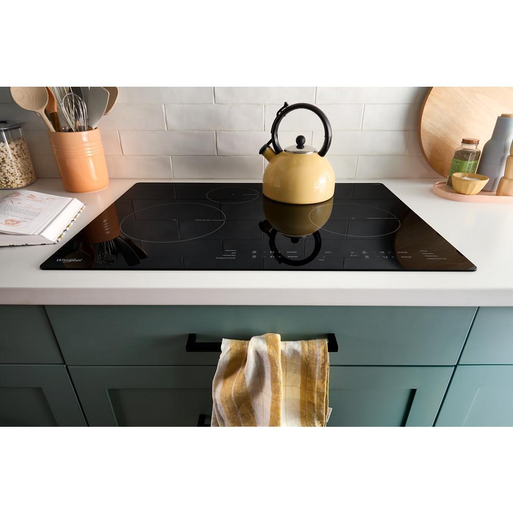 Whirlpool WCIT6030SB 30" Induction Cooktop with WipeClean™ Coating - 4 Elements