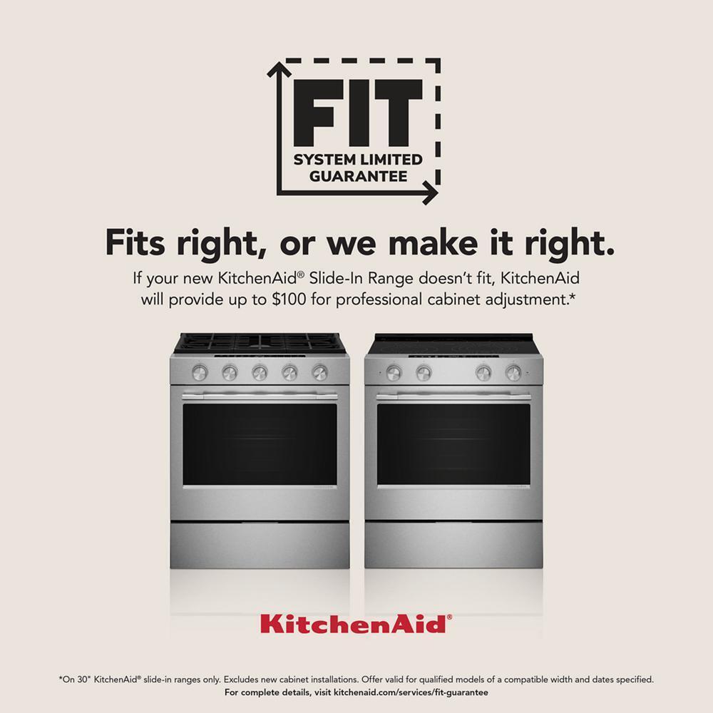 Kitchenaid KSES430SPS 5.3 Cu. Ft. Smart Slide-in Electric Range with Convection Cooking Modes and Steam Bake Mode
