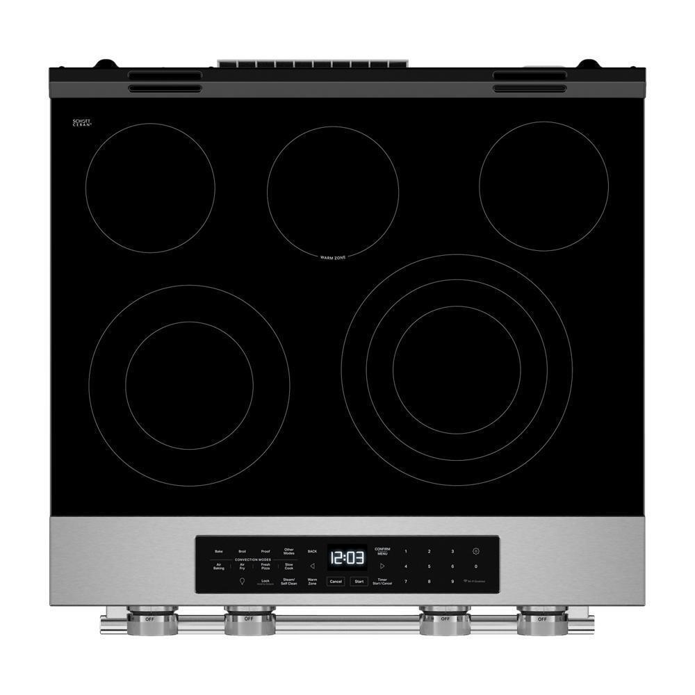 Kitchenaid KSES330SPS 5.3 Cu. Ft. Smart Slide-in Electric Range with Convection Cooking Modes
