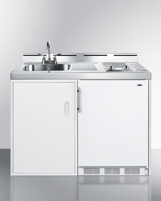 Summit C48ELGLASS 48" Wide All-in-one Kitchenette