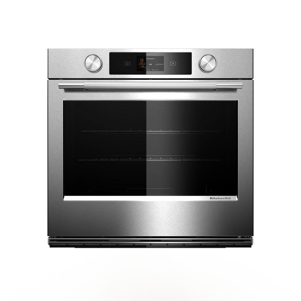 Kitchenaid KOES930SPS 30-inch Smart Electric Single Wall Oven with Intelligent Cooking Camera - PrintShield™ Finish