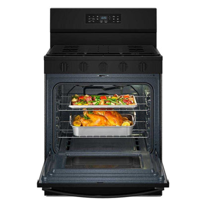 Whirlpool WFGS5730SB 30-inch Gas Range with Air Cooking Technology and EZ-2-Lift™ Hinged Grates