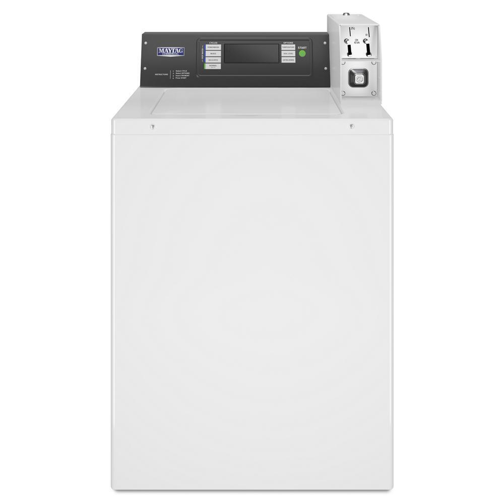 Maytag MAT24PDAXW Commercial Top-Load Washer, Dual Coin Drop Installed - Canada