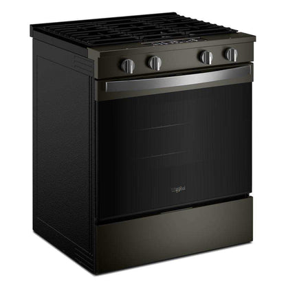 Whirlpool WSGS4530TV 30-inch Gas Smart Range with Air Cooking Technology and Steam Clean