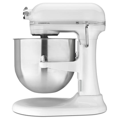 Kitchenaid RKSM8990WH Refurbished NSF Certified® Commercial Series 8 Quart Bowl Lift Stand Mixer