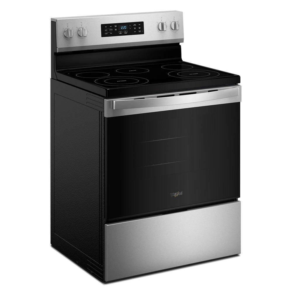Whirlpool WFES4530SZ 30-inch Electric Range with Air Cooking Technology and Steam Clean