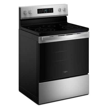 Whirlpool WFES4530SZ 30-inch Electric Range with Air Cooking Technology and Steam Clean