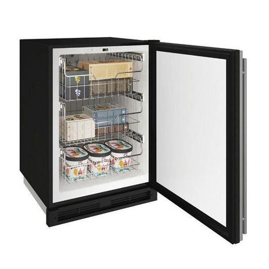U-Line U1224FZRS00A 1224fzr 24" Convertible Freezer With Stainless Solid Finish (115 V/60 Hz Volts /60 Hz Hz)