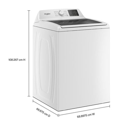 Whirlpool WTW4300SW 4.3 Cu. Ft. Whirlpool® Top Load Impeller Washer with Quick Wash Cycle and Soft Close Glass Lid
