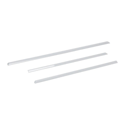 Kitchenaid W10675027 30" Slide-in Range Trim Kit, White, with (1) 30" L trim piece, (2) 20" L trim pieces, and installation instructions