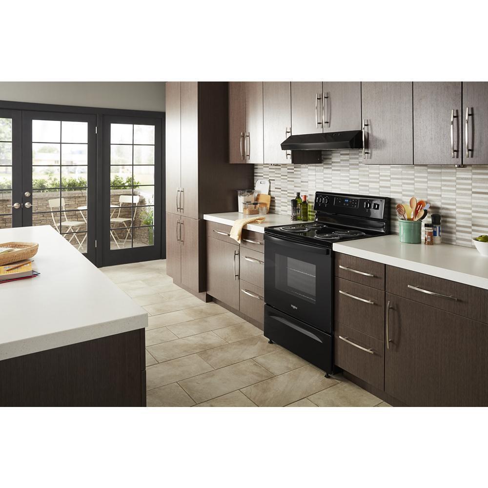 Whirlpool WFC150M0JB 4.8 cu. ft. Electric Range with Keep Warm setting