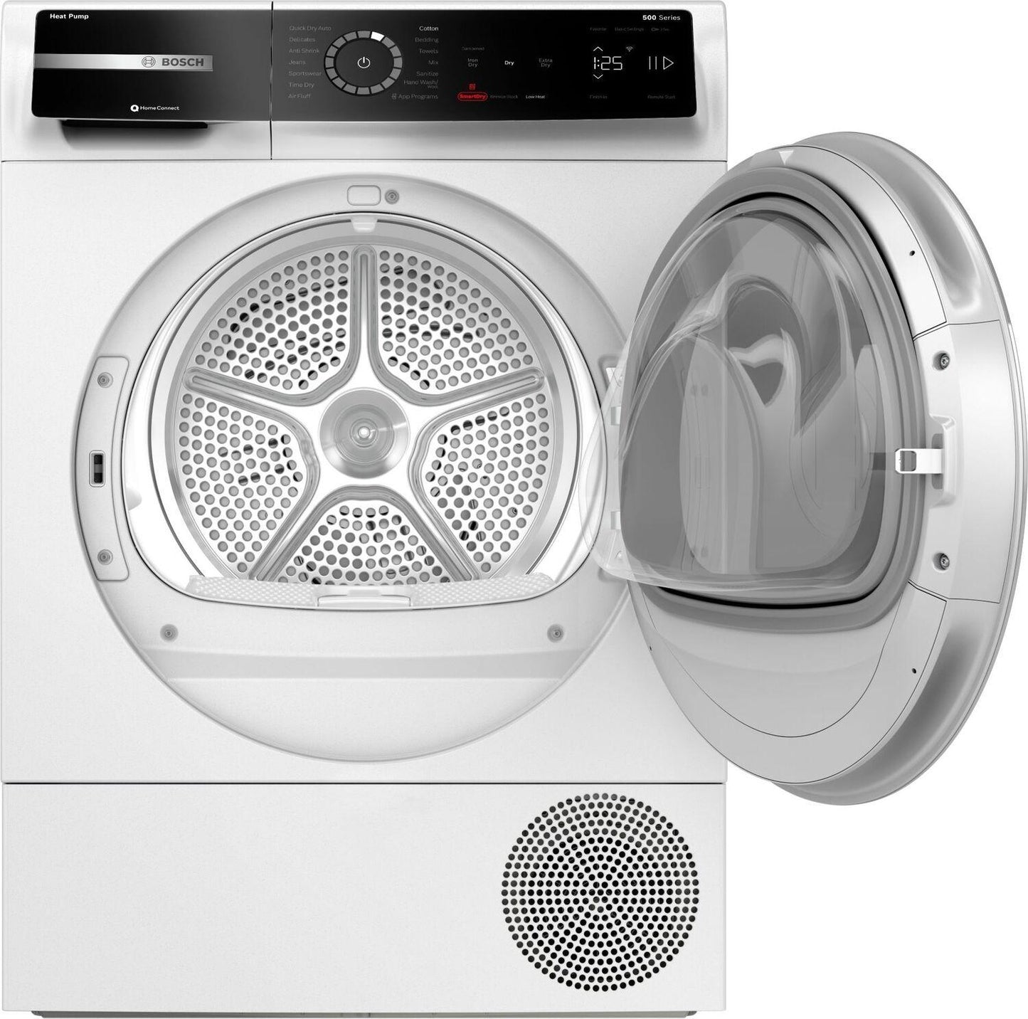 Bosch WQB245B0UC 500 Series, heat pump dryer, White