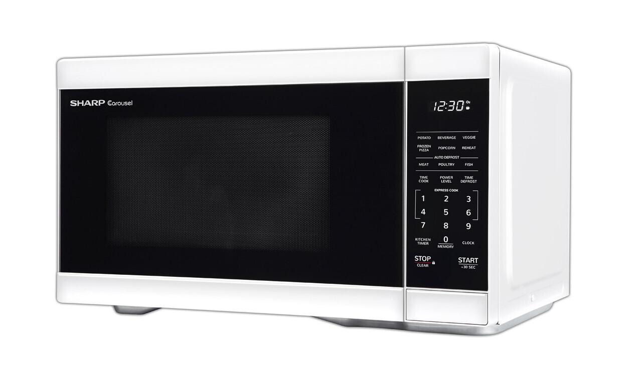 Sharp 1.1 cu. ft. White Countertop Microwave Oven