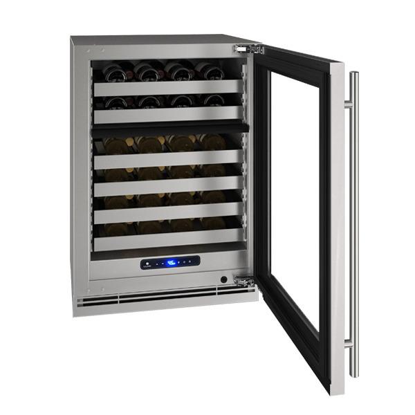 U-Line UHWD524SG01A Hwd524 24" Dual-zone Wine Refrigerator With Stainless Frame Finish and Field Reversible Door Swing (115 V/60 Hz)