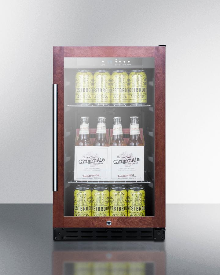 Summit SCR1841BPNRADA 18" Wide Built-in Beverage Center, ADA Compliant (panel Not Included)