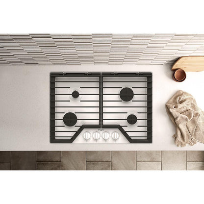 Whirlpool WCGK5030PW 30-inch Gas Cooktop with EZ-2-Lift™ Hinged Cast-Iron Grates