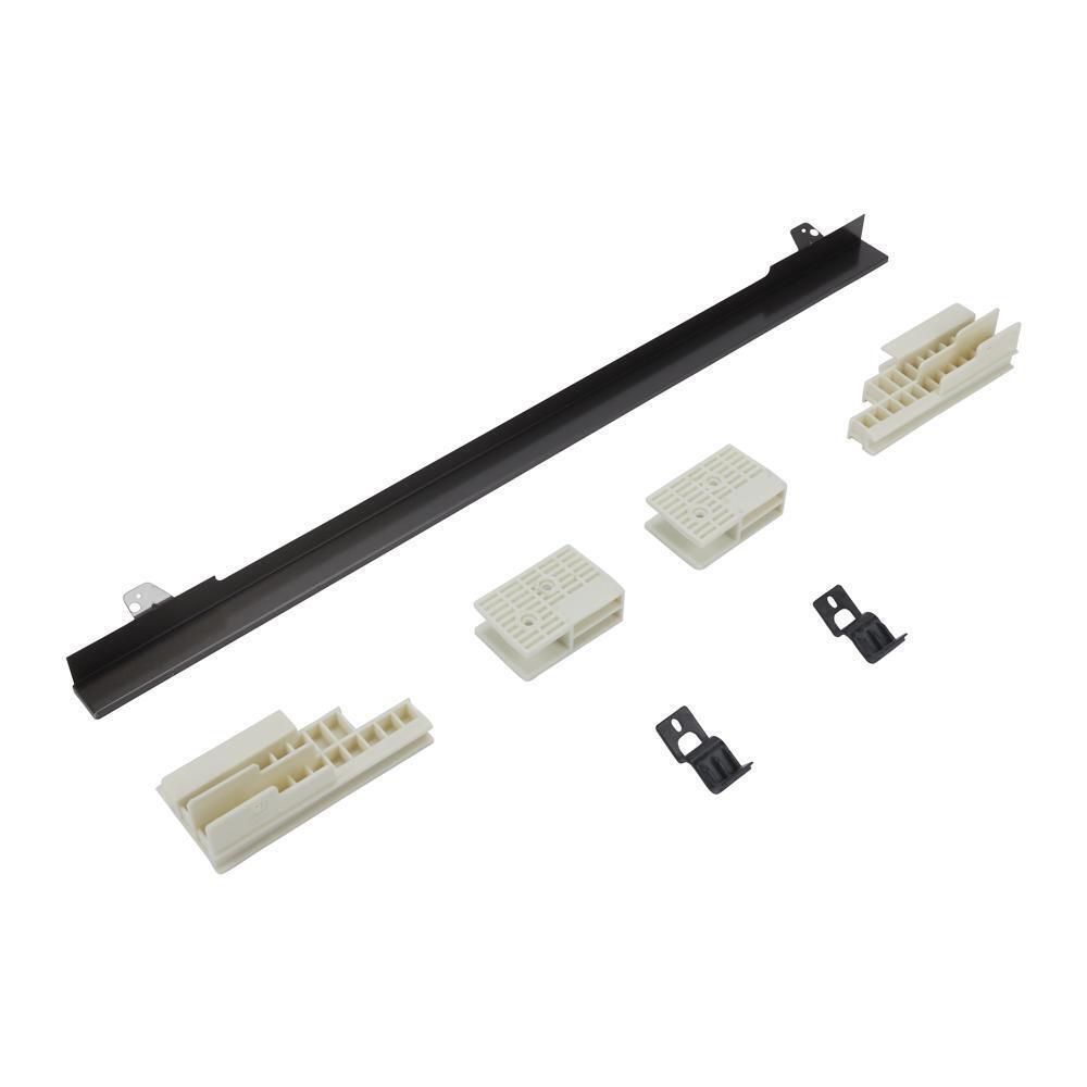 Maytag W11173701 27" Combination Wall Range Flush Installation Trim Kit, Black/Stainless Steel, fits WOC75EC7HV