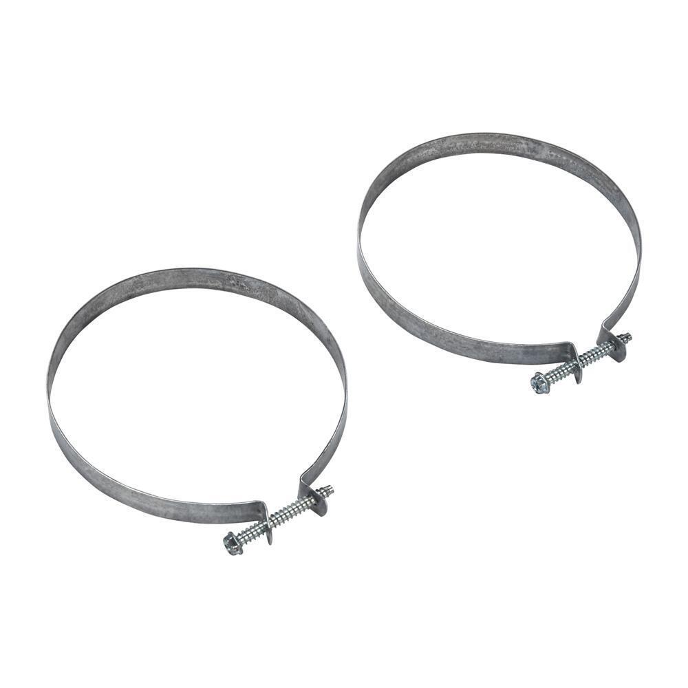 Kitchenaid 4396008RP 4" Stainless Steel Dryer Vent Hose Clamps with Phillips/hex head screw - 2 pack