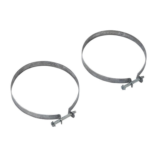 Kitchenaid 4396008RP 4" Stainless Steel Dryer Vent Hose Clamps with Phillips/hex head screw - 2 pack