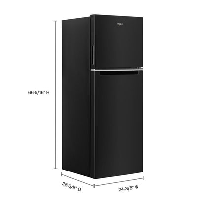 Whirlpool WRT313CZLB 24-inch Wide Small Space Top-Freezer Refrigerator - 12.9 cu. ft.