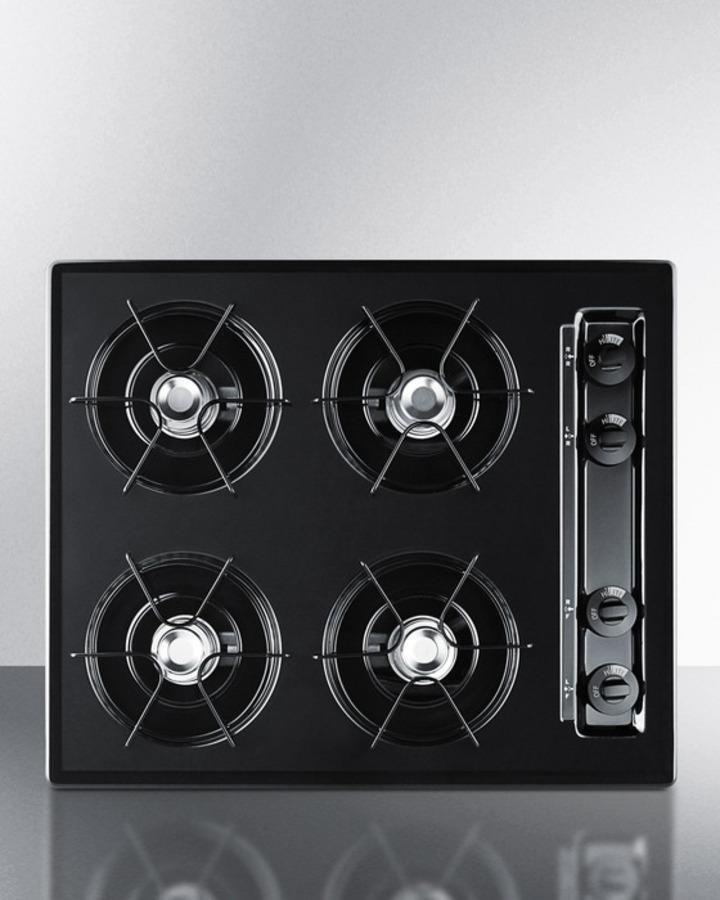 Summit TNL03P 24" Wide 4-burner Gas Cooktop