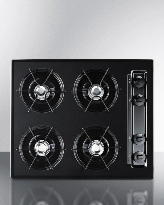 Summit TNL03P 24" Wide 4-burner Gas Cooktop