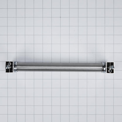 Kitchenaid W10893500 Panel-Ready Compactor Handle Kit - Stainless Steel with Textured Straight Bar and Red Medallion Ends for KitchenAid Model KTTS505EPA (Includes Hardware)