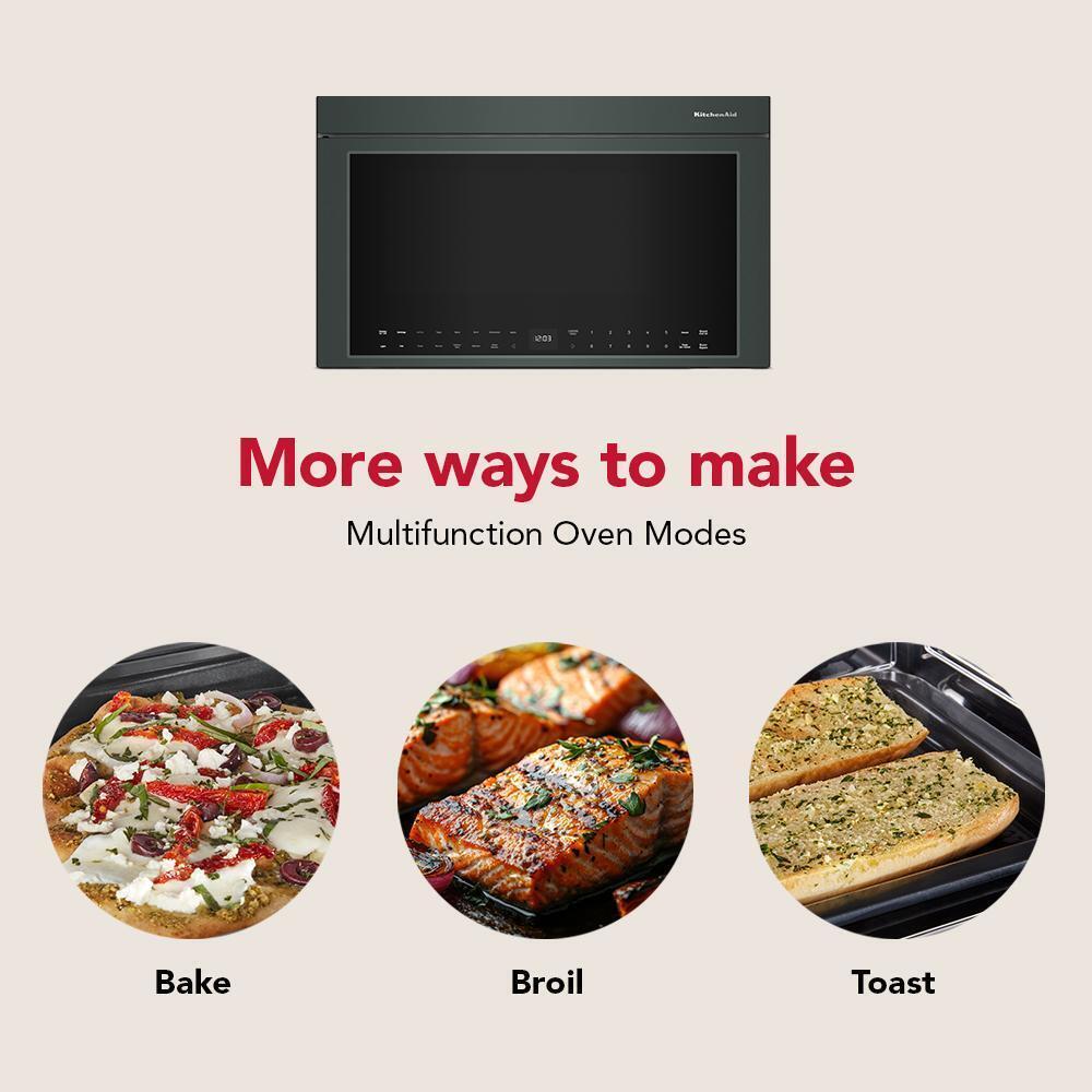 Kitchenaid KMMF730PJP Multifunction Over-the-Range Microwave Oven with Infrared Sensor Modes