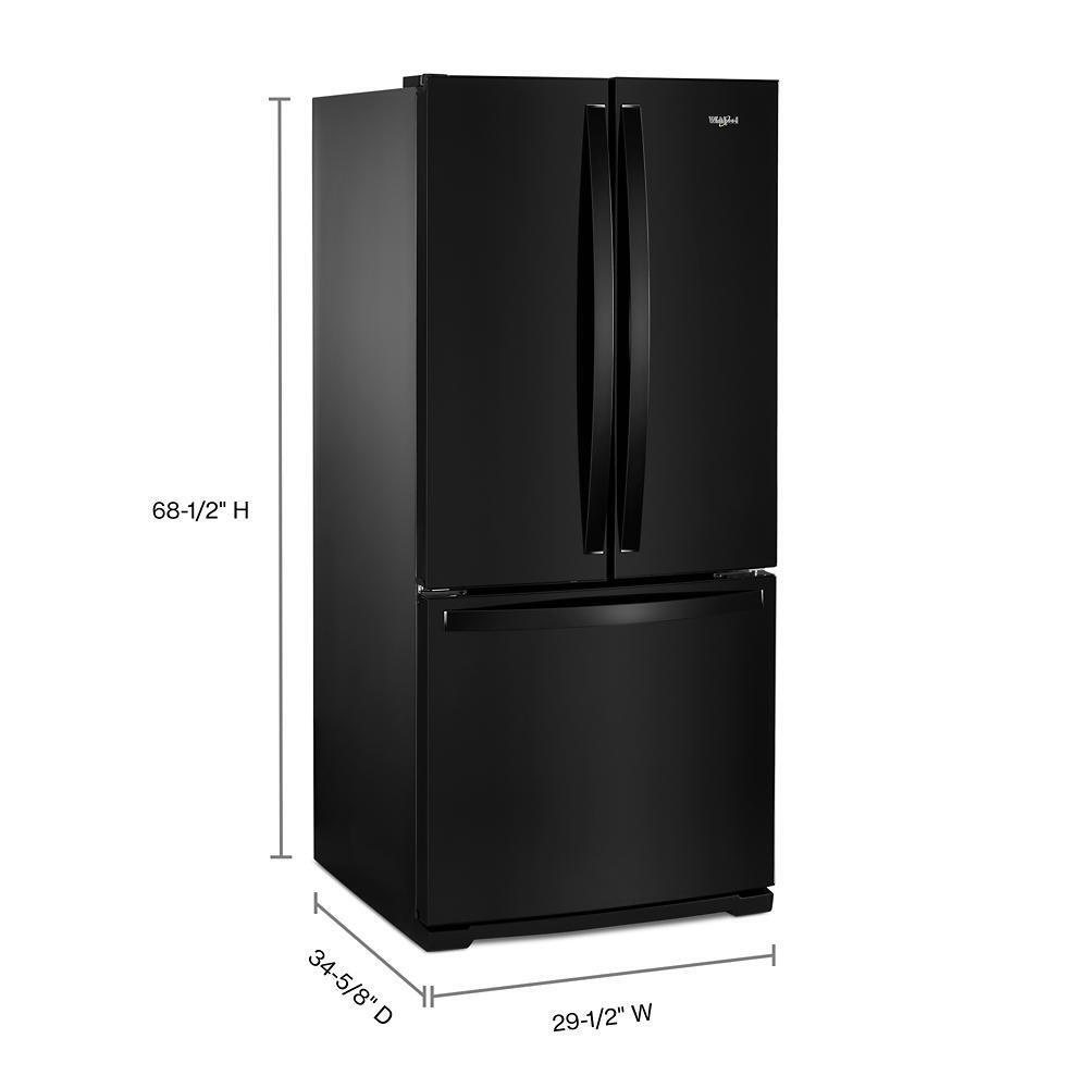 Whirlpool WRF560SMHB 30-inch Wide French Door Refrigerator - 20 cu. ft.