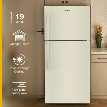 WRTX7419ST Whirlpool® 30-inch Wide Top Freezer Refrigerator with Total Coverage Cooling- 19 Cu. Ft.