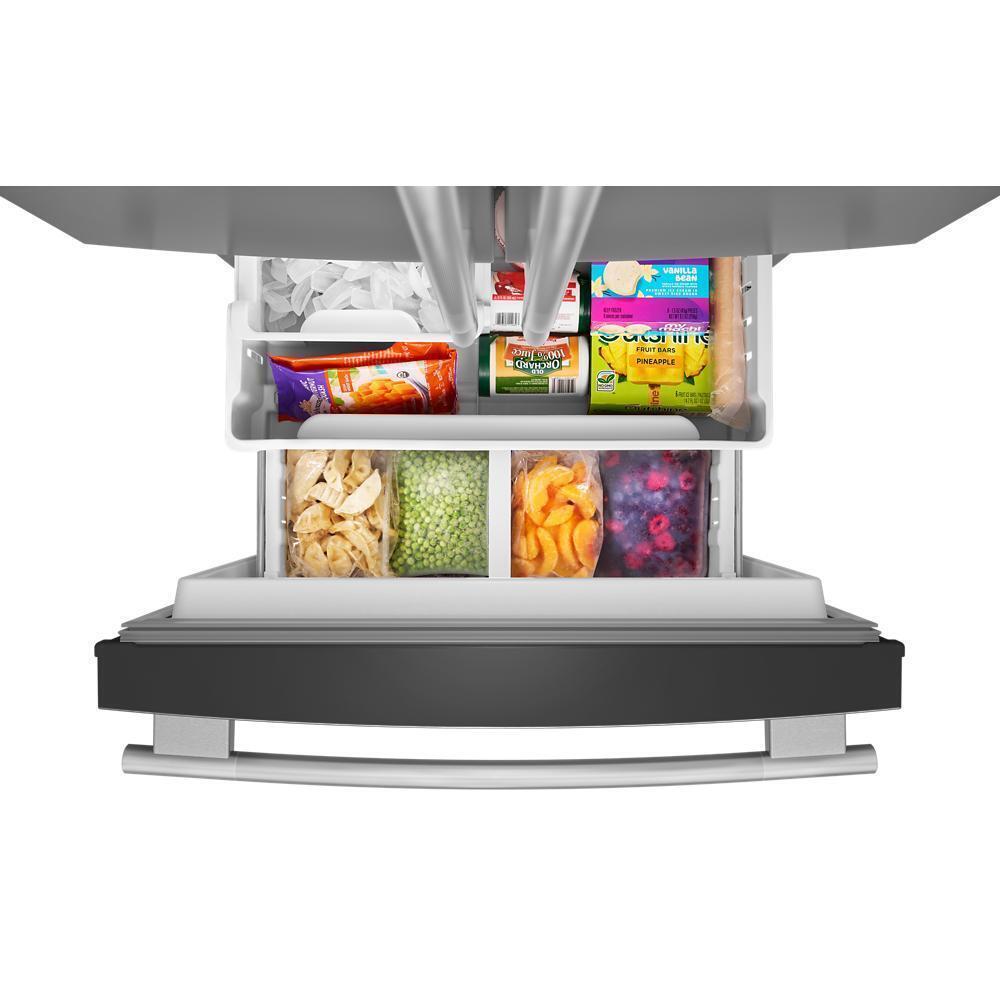 Kitchenaid KRFF330SPS 20 cu. Ft. 30-Inch Width Standard Depth French Door Refrigerator with PrintShield® Finish and Interior Dispense