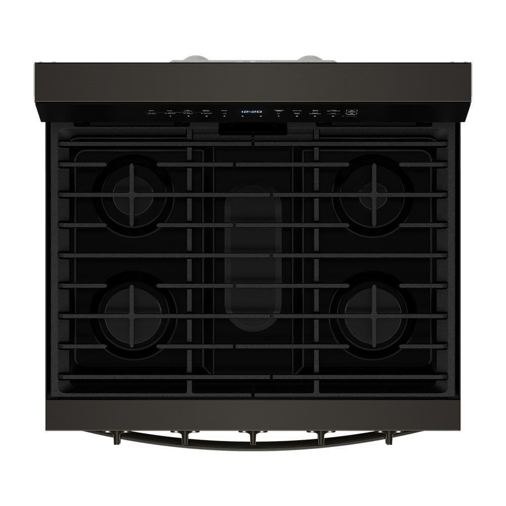 Whirlpool WFGS7530RV 30-inch Smart Gas Range with Air Cooking Technology, No Preheat Air Fry, Steam/Self Clean and High Speed Preheat