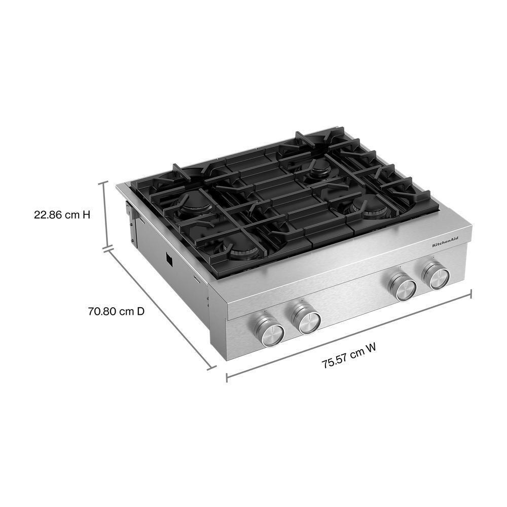 KCGK930TSS KitchenAid® 30-inch 4-Burner Gas Commercial-Style Rangetop