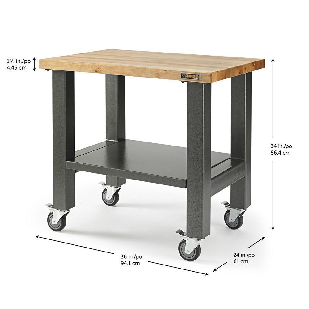 Gladiator GAMW36HWEG 3' Wide Mobile Workstation