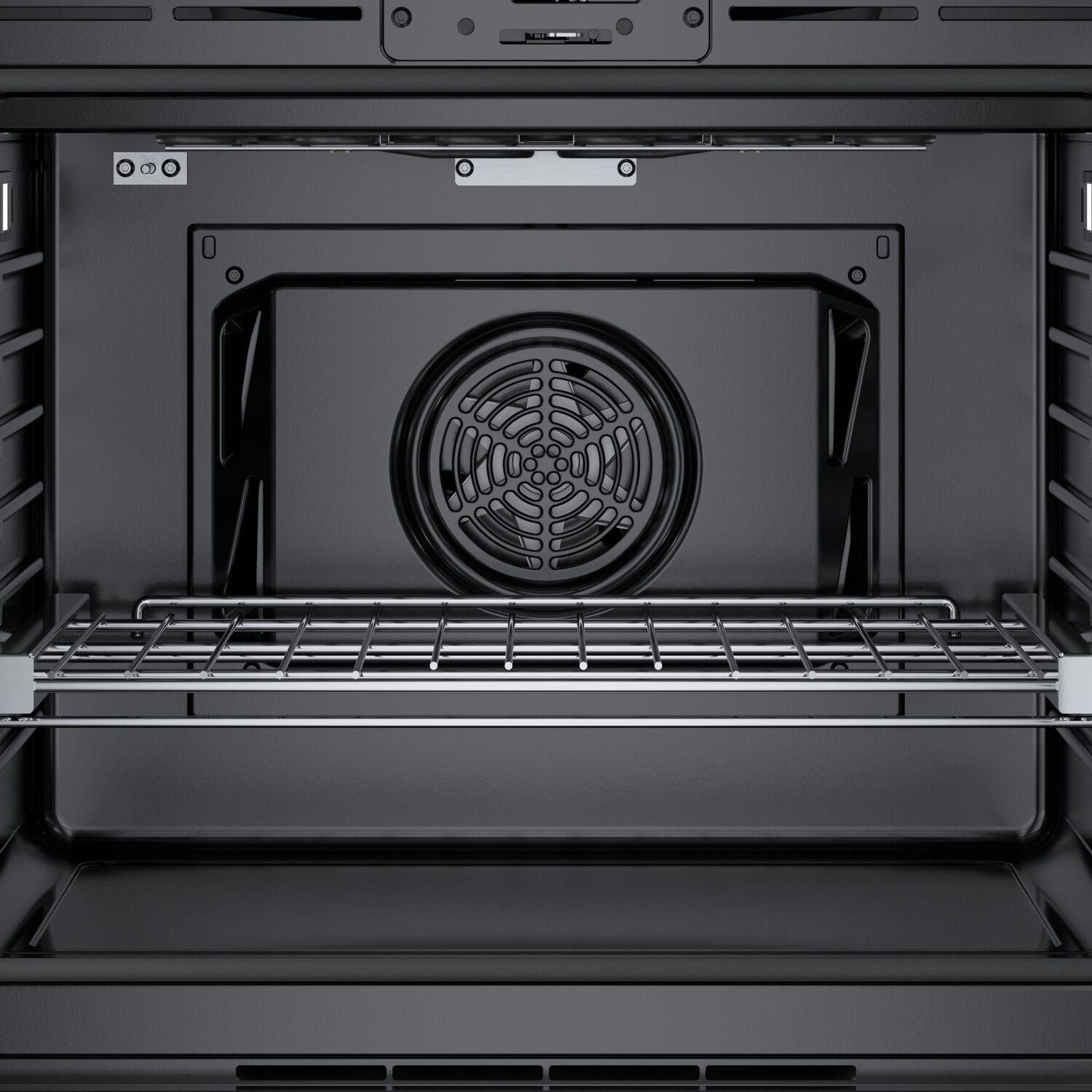 Bosch HBL8444RUC 800 Series Single Wall Oven 30" Right SideOpening Door, Black Stainless Steel