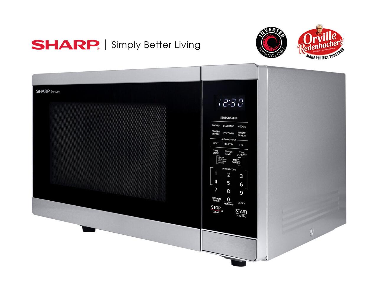 Sharp 1.4 cu. ft. Family-Size Countertop Microwave Oven with Inverter Technology