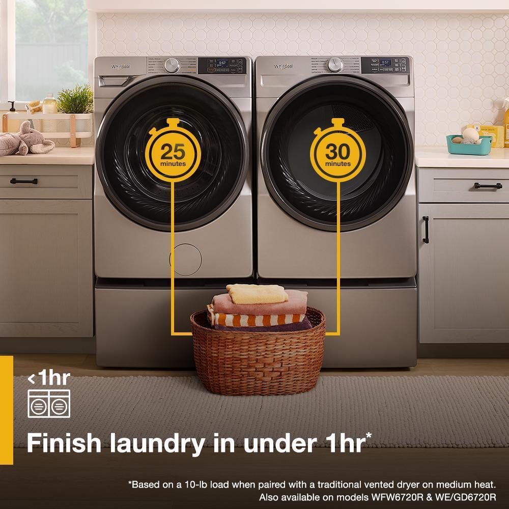 Whirlpool WGD5720RU 7.4 cu. ft. Smart Front Load ENERGY STAR® Gas Dryer with Wrinkle Shield™ Option