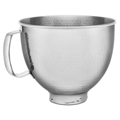 Kitchenaid KSM5SSBHM 5 Quart Tilt Head Hammered Stainless Steel Bowl