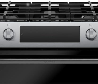 Bosch HGF1050MUC 100 Series, Freestanding gas cooker, Stainless steel