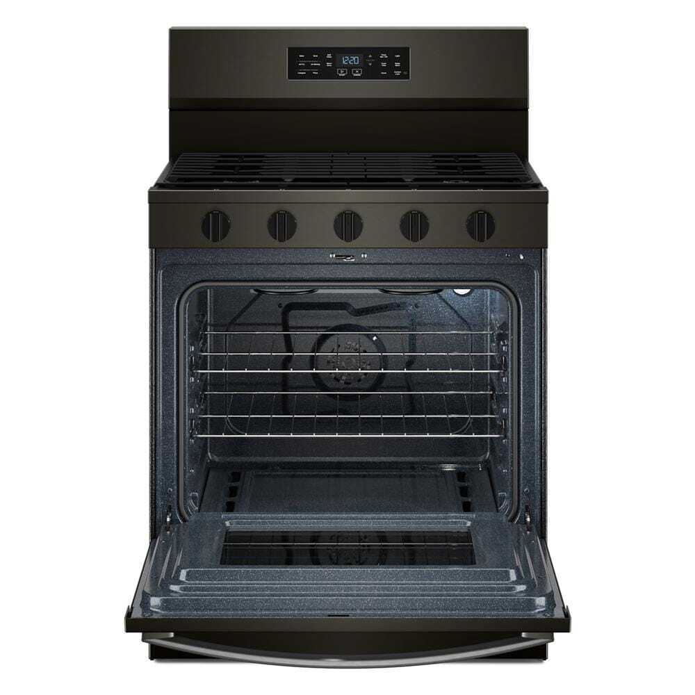 Whirlpool WFGS5730SV 30-inch Gas Range with Air Cooking Technology and EZ-2-Lift™ Hinged Grates