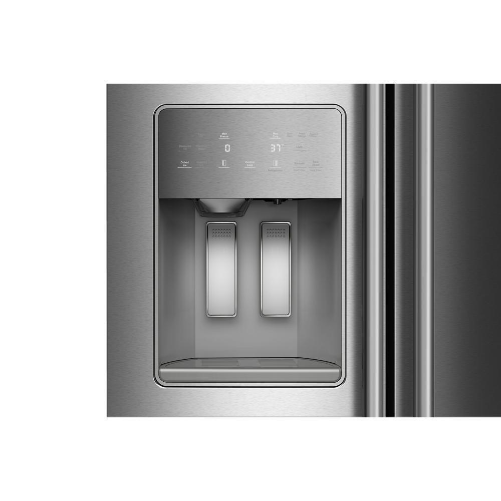 Kitchenaid KRSC536RPS 20.8 Cu. Ft. Counter-Depth Side-by-Side Refrigerator with Exterior Ice and Water Dispenser in PrintShield™ Finish
