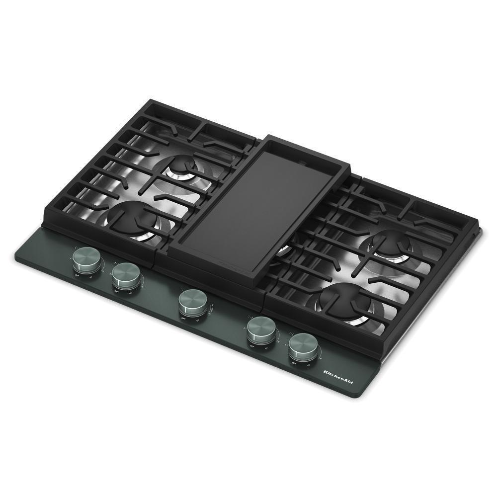 KCGK730SJP KitchenAid® 30 in. Gas Cooktop with 5 Burners and Integrated Wok Grate