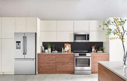 Bosch B36FD52SNS 500 Series, French Door Bottom freezer, multi door, 36'', Brushed steel (with anti-fingerprint), Total No Frost