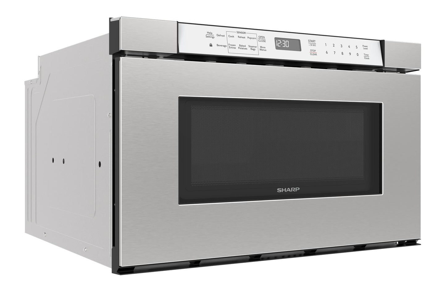 SMD2430MS Sharp 24 in. 1.2 cu. ft. Built-In Microwave Drawer™ Oven in Stainless Steel