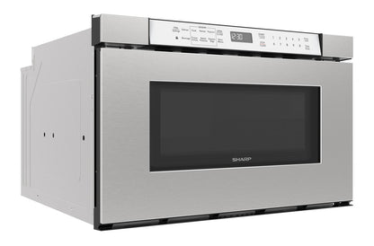 SMD2430MS Sharp 24 in. 1.2 cu. ft. Built-In Microwave Drawer™ Oven in Stainless Steel