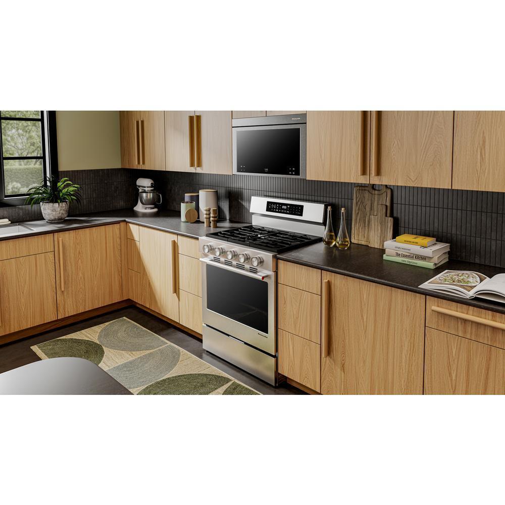 Kitchenaid KFGS530SPS 5.0 Cu. Ft. Smart Freestanding Gas Range with Convection Cooking Modes