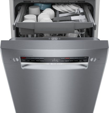 Bosch SPE53C55UC 300 Series, built-under dishwasher, 17 3/4'', Brushed steel anti-fingerprint